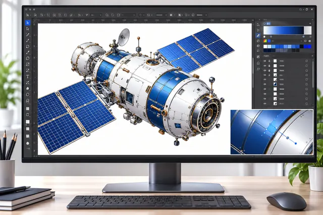 USA CorelDRAW Spacecraft