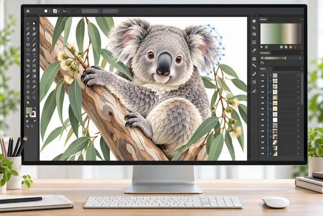 Australia Illustrator Koala