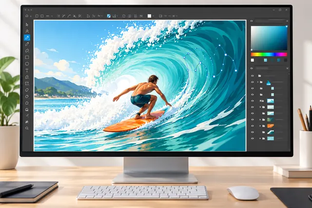 Australia CorelDRAW Surf Scene